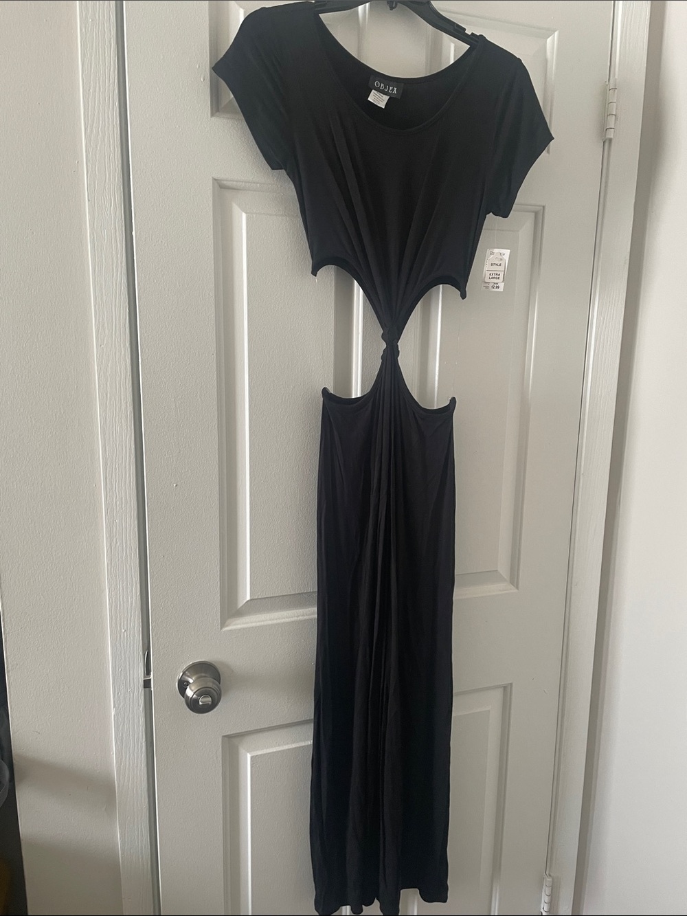 Obey Black Knot Cutout Maxi Dress